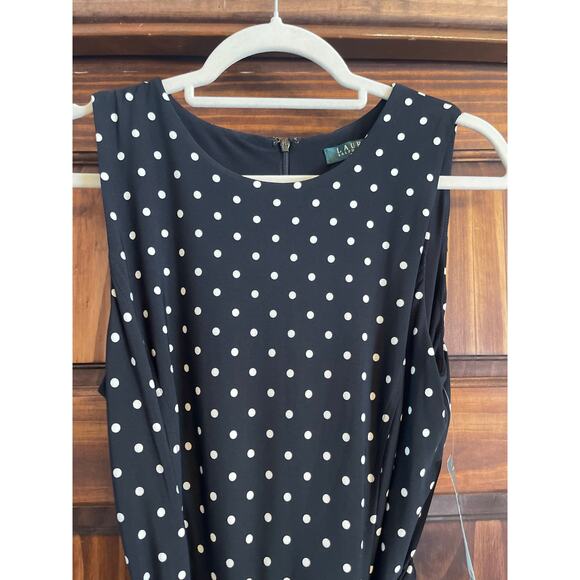 Lauren Ralph Lauren polkadot jumpsuit wide leg size 6 - Picture 5 of 7